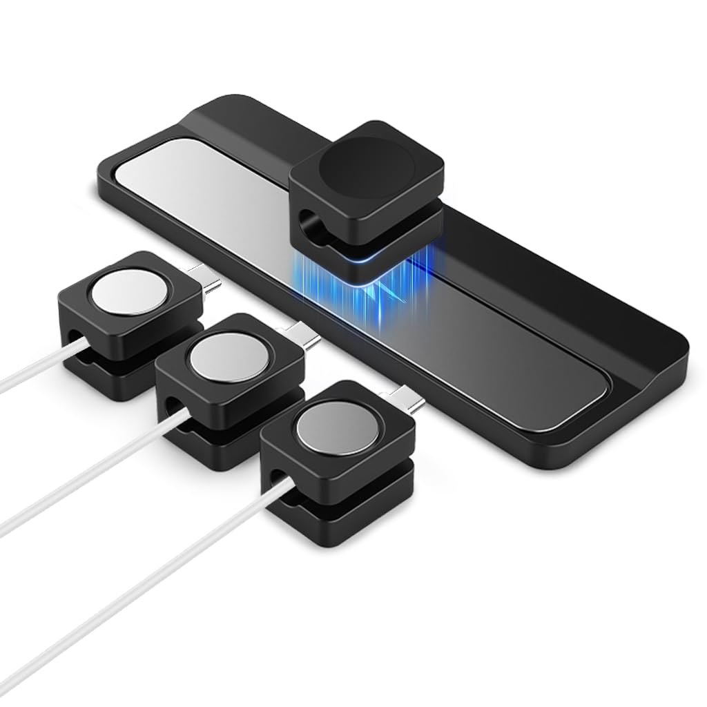 ZORBES Magnetic Cable Holder, Cable Management, Cable Organizer for Desk, Self Adhesive Wire Organizer for Table, Desktop Multipurpose Cord Organizer, Computer Accessories ZORBES Magnetic Cable Holder, Cable Management, Cable Organizer for Desk, Self Adhesive Wire Organizer for Table, Desktop Multipurpose Cord Organizer, Computer Accessories